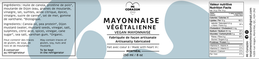 Mayonnaise végétalienne nature
