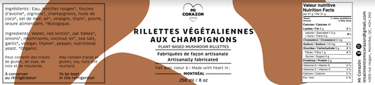 Rillettes végétaliennes aux champignons